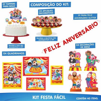 Imagem de Kit Festa Infantil Mundo Bita Circo Completa e Divertida