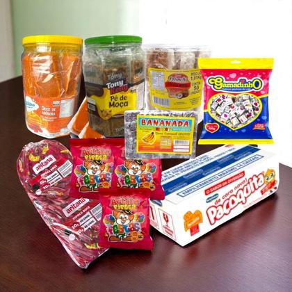 Imagem de Kit Festa Junina Arraiá São João Doces pipoca Doce, cocada