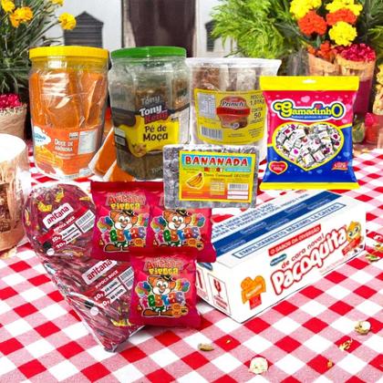 Imagem de Kit Festa Junina Arraiá São João Doces pipoca Doce, cocada