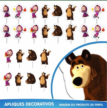 Imagem de Kit festa Masha e o Urso Decoração aniversário EVA +25 Balão