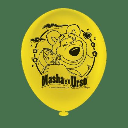 Imagem de Kit festa Masha e o Urso Decoração Painel + Bexigas + vela 3