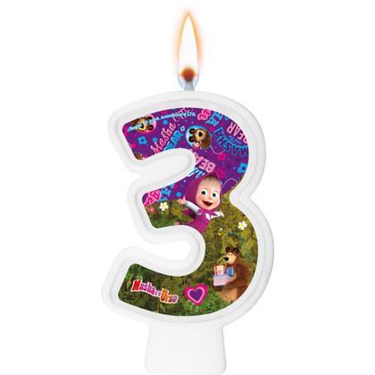 Imagem de Kit Festa Masha E O Urso Display +painel + Bexigas + Vela 3