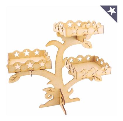 Imagem de Kit Festa Mdf Provençal Estrela - 28 Peças