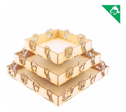 Imagem de Kit Festa Mdf Safari - 48 Peças - Completo