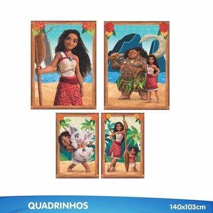 Imagem de Kit festa Moana 2 Decoração Aniversário completo EVA 40pçs