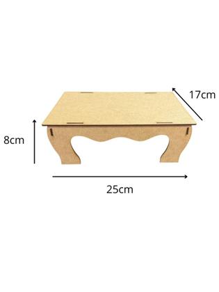 Imagem de Kit Festa Na Mesa Decoração para Festas Com Mesa Desmontável, Painel Redondo E Bandejas Banquinho