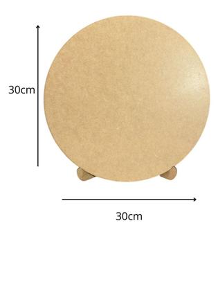 Imagem de Kit Festa Na Mesa Decoração para Festas Com Mesa Desmontável, Painel Redondo E Bandejas Banquinho