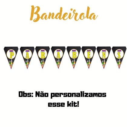 Imagem de Kit festa open bar bebidas adulto monta facil decoração aniversário