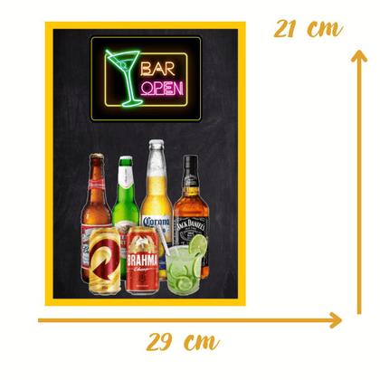 Imagem de Kit festa Open Bar decoração aniversário adulto