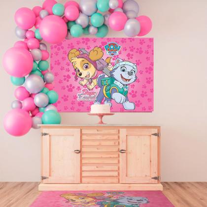 Imagem de Kit festa painel + 6 Display de mesa festa Patrulha canina