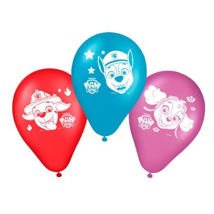 Imagem de Kit festa Patrulha Canina Decora 10 Varetas Azul +25 bexigas