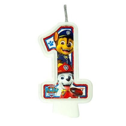 Imagem de Kit festa Patrulha canina Vela 1+ Forminhas + Painel GIGANTE