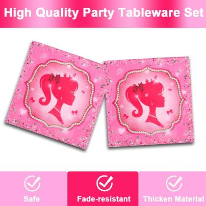 Imagem de Kit Festa Pink Girl Babe - Aniversário para 20 Convidados