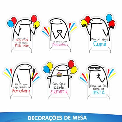 Imagem de Kit Festa Pronta Decoração Flork Boneco Palito - 39 unid - piffer