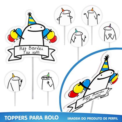 Imagem de Kit Festa Pronta Decoração Flork Boneco Palito - 39 unid - piffer