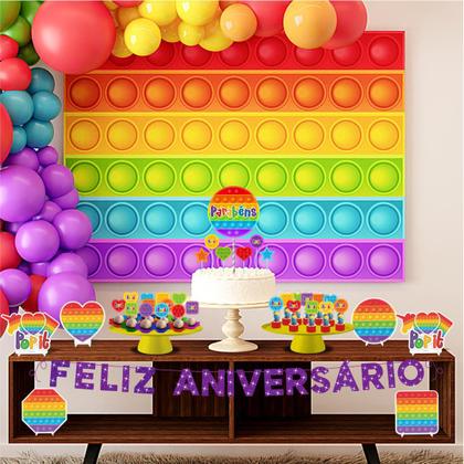 Imagem de Kit Festa Pronta Decoração Pop It - 39 unid