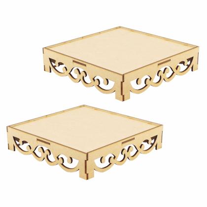 Imagem de Kit Festa Provençal Mdf Arabesco - 11 Peças - Linha Temática