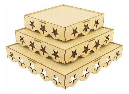 Imagem de Kit Festa Provençal Mdf Estrela - Linha Temática - 613-E