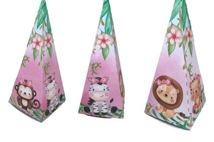 Imagem de Kit Festa Safari rosa Chá Revelação Mesversario