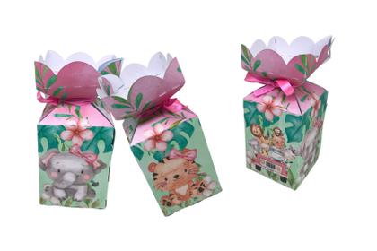 Imagem de Kit Festa Safari rosa Chá Revelação Mesversario