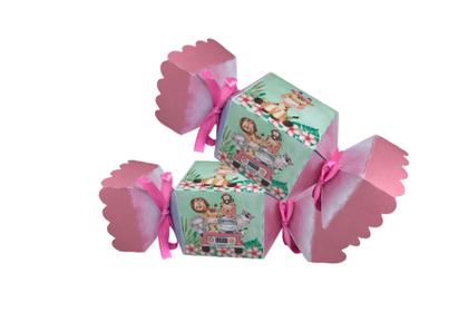 Imagem de Kit Festa Safari rosa Chá Revelação Mesversario