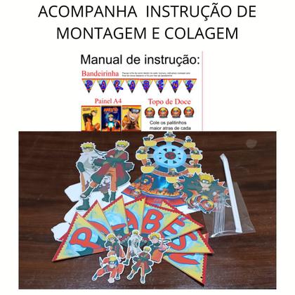 Imagem de Kit festa só um bolinho Naruto aniversário decoração festa em casa