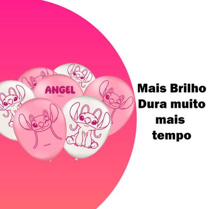 Imagem de Kit festa Stitch Decoração Completa Painel TNT + 25 Balão