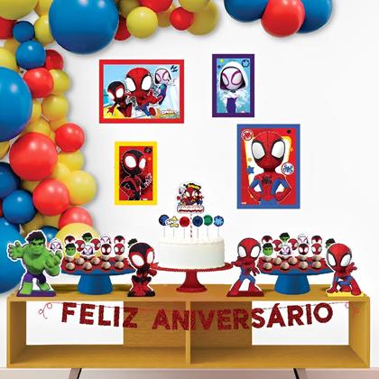Imagem de Kit Festa Tema Spidey e Seus Amigos - Decoração Dinâmica