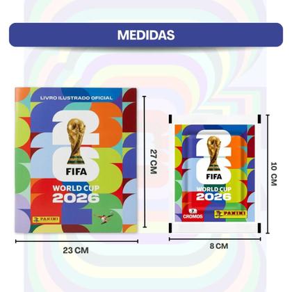 Imagem de KIT Figurinha da Copa 2026 30 Envelope 210 Figurinhas Panini