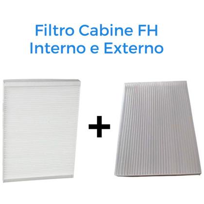 Imagem de Kit Filtro Cabine Volvo FH4, FM, FMX 2013 Interno e Externo FC5119 FC5118