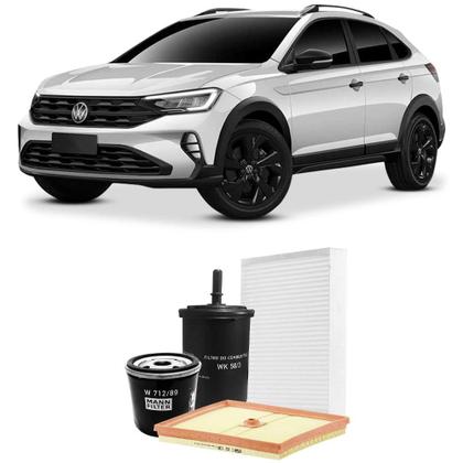 Imagem de Kit Filtro Volkswagen Nivus T-Cross 1.0 12V 2019 a 2022 Mann SP 1 1075-4