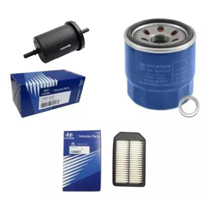 Imagem de Kit Filtros Hyundai HB20 1.6 Óleo Ar Combustível Original