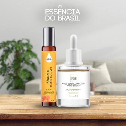 Imagem de Kit Firmeza de Pele: Sérum com Ouro + Óleo Sândalo