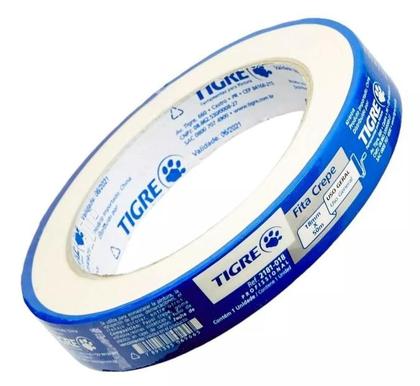 Imagem de Kit Fita Crepe 18mmx50m Tigre 5 unid