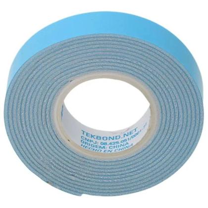 Kit Fita Dupla Face Espuma 19mm x 1,5m Interno/Externo Fixa Tudo 6 Unidades - TEK BOND Imagem de Kit Fita Dupla Face Espuma 19mm x 1,5m Interno/Externo Fixa Tudo 6 Unidades - TEK BOND