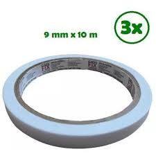 Imagem de Kit Fita Dupla Face FAST FIX - 9MM X 10M (KIT 3 Rolos)