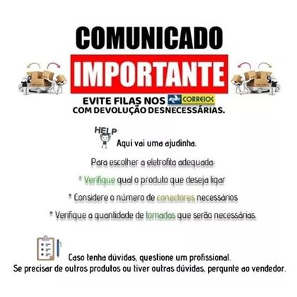 Imagem de Kit Fita eletrica 20a 3 Pistas 10 metros + Conector + Tomada