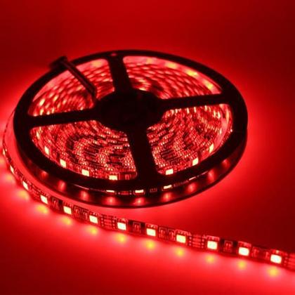 Imagem de Kit Fita Led 24V 3X Rolo 5M Branco+2X Rolo 5M Vermelho Silic