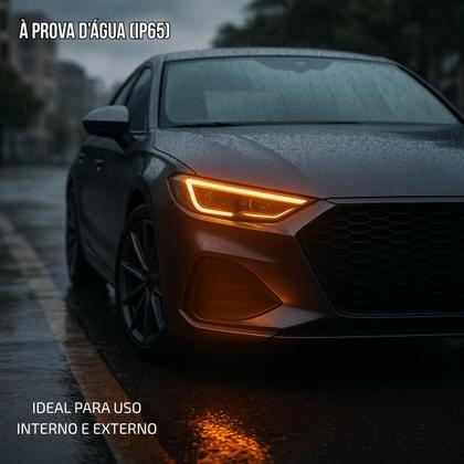 Imagem de Kit Fitas Led DRL Farol + Seta 12v 45cm Onix 2012 2013 2014 2015 2016 2017 2018 2019 2020 2021 2022