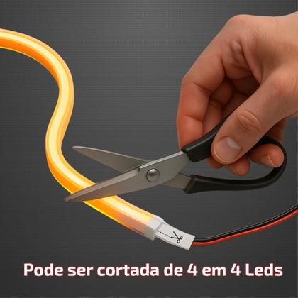 Imagem de Kit Fitas Led DRL Farol + Seta 12v 60cm Onix 2012 2013 2014 2015 2016 2017 2018 2019 2020 2021 2022