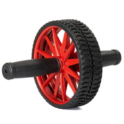 Imagem de Kit Fitness Roda Abdominal e Corda para Exercícios Funcionais na cor Vermelho