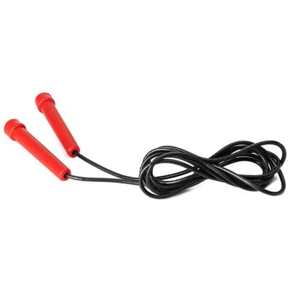 Imagem de Kit Fitness Roda Abdominal e Corda para Exercícios Funcionais na cor Vermelho