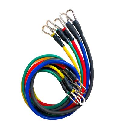 Imagem de Kit Fitness Roda Rolo+ Kit Elástico Extensor +Kit 5 Faixa