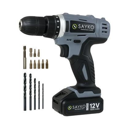 Imagem de Kit Flangeador Excêntrico com Limitador de Torque + Parafusadeira Sayko PF01 12V