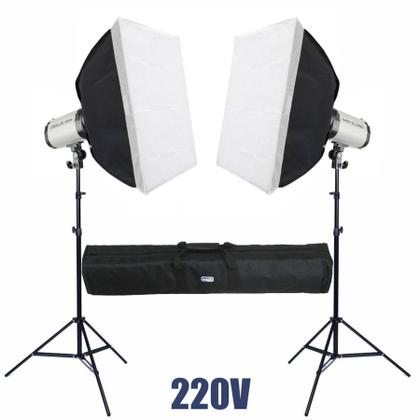 Imagem de Kit Flash Estúdio Godox 500 W Mini Pioneer 250di 220v - Duplo