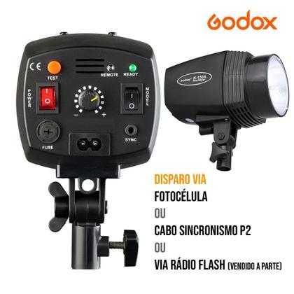 Imagem de Kit Flash Estúdio Godox Greika K-150a 150w Com Softbox Octa 95cm Grid E Tripé