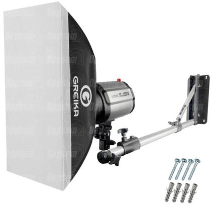 Imagem de Kit Flash Estúdio Godox Mini Pioneer 250di 110v Com Softbox 50x70 E Suporte Parede/Teto