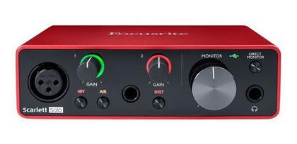 Kit Focusrite Scarlett Solo Studio 3ºgen. Interface+mic+fone