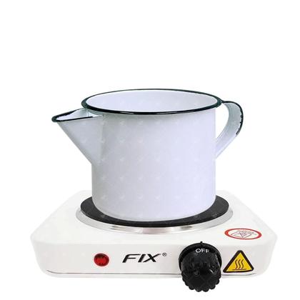Kit Fogão + Caneca Esmaltada Fabricação Velas Artesanais - Atr Essencias Imagem de Kit Fogão + Caneca Esmaltada Fabricação Velas Artesanais