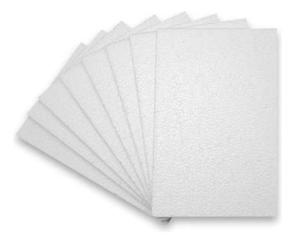 Imagem de Kit Folhas de Isopor com 10 Placas 3 cm - 5 m² (COMPRE 1 KIT POR VEZ)